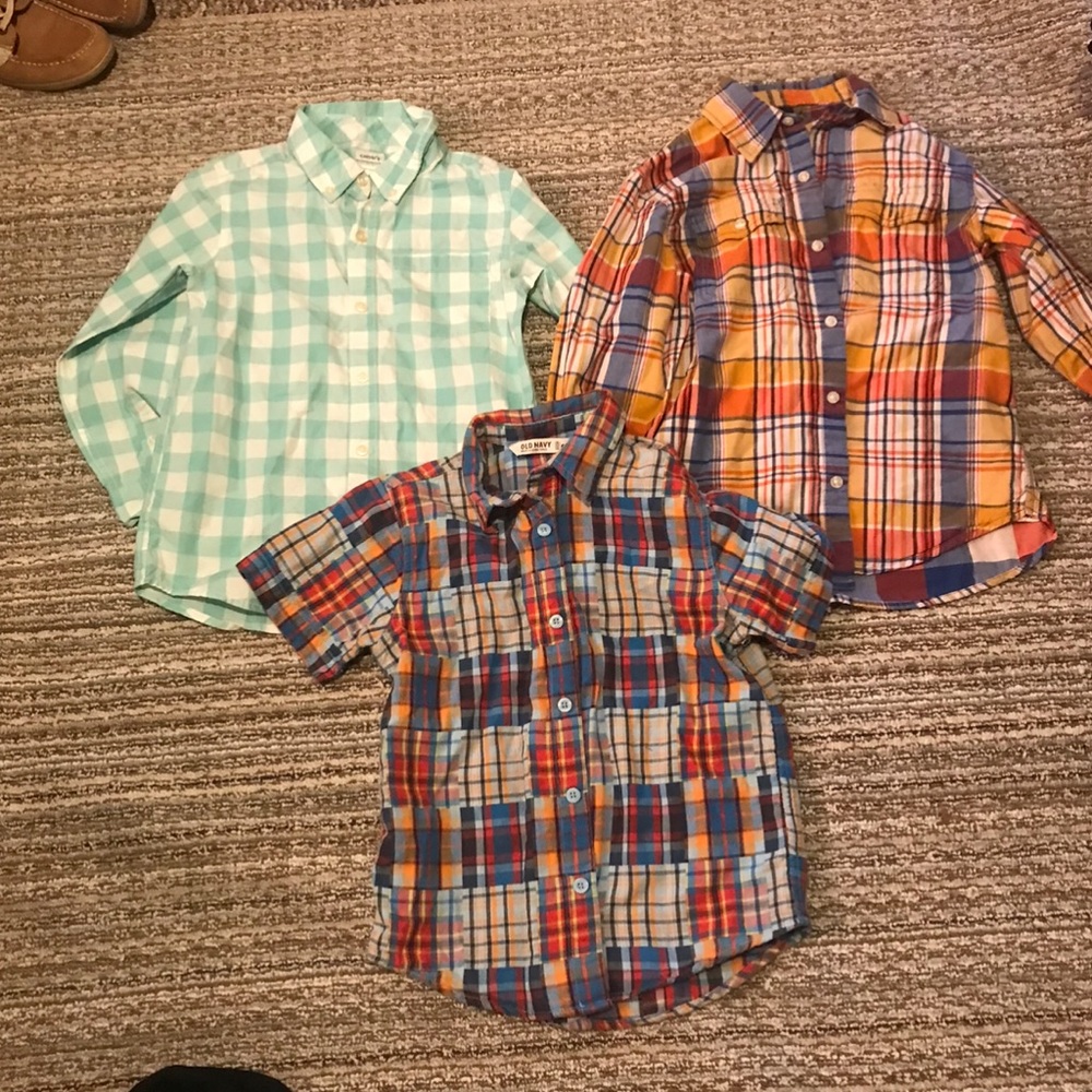 Boys dress shirts sz 8 Gap, old Navy, carters - nice